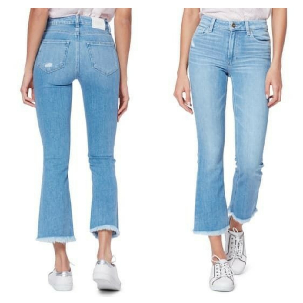 Paige Colette High Waist Crop Flare Jeans
Size 30